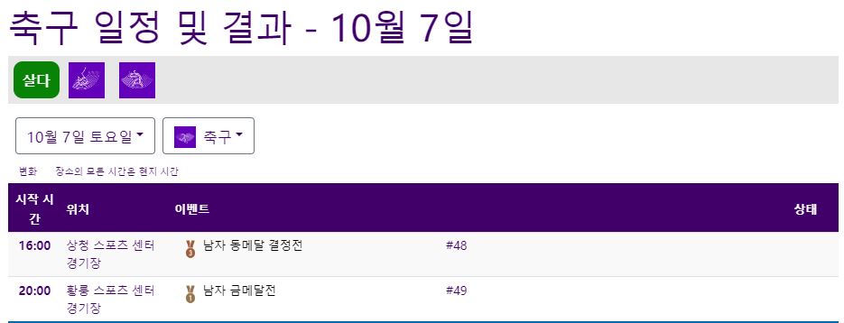 남자 축구 13위전