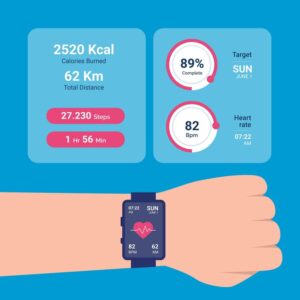 flat design fitness tracker 23 2148524370