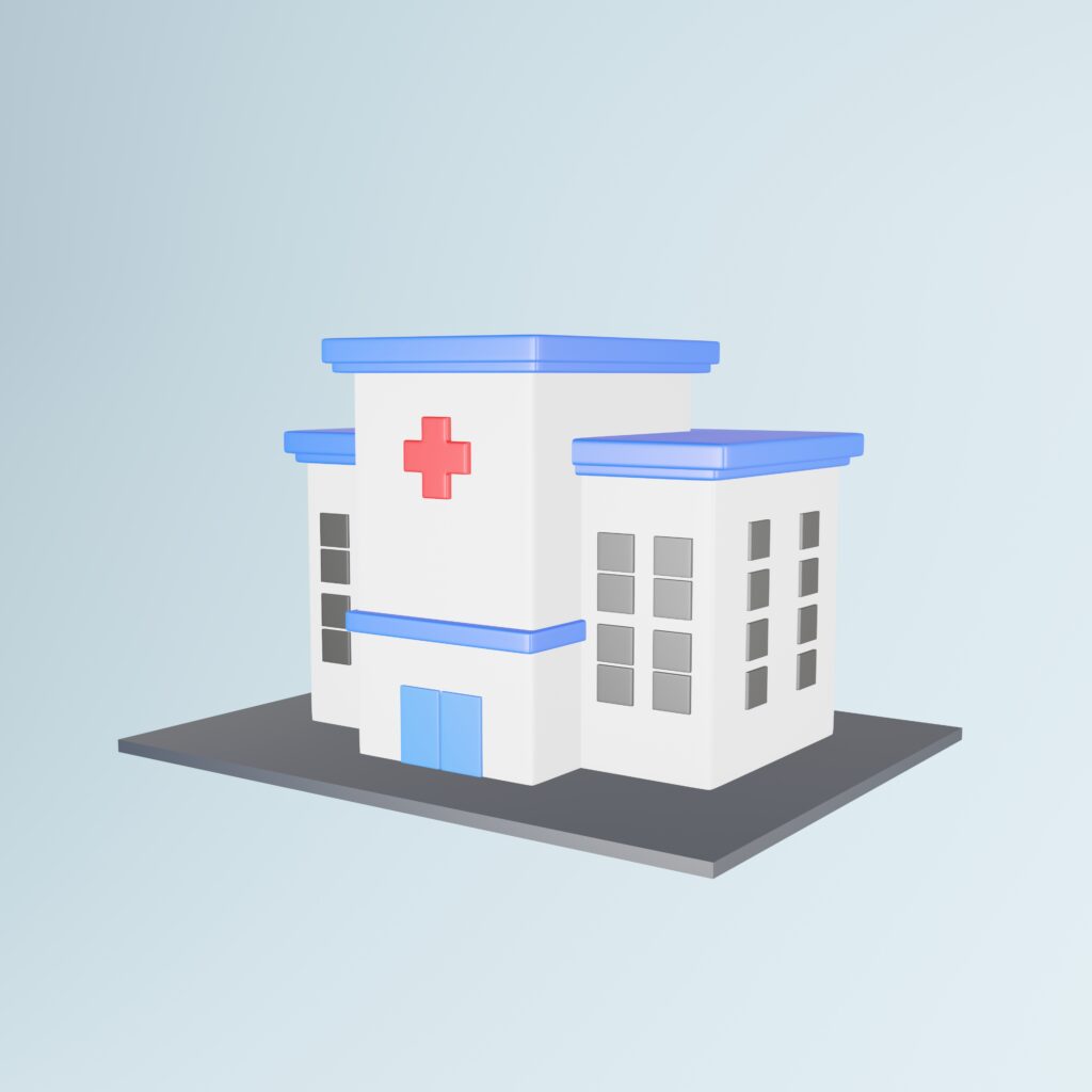 3d icon hospital