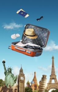 travel adventure with baggage